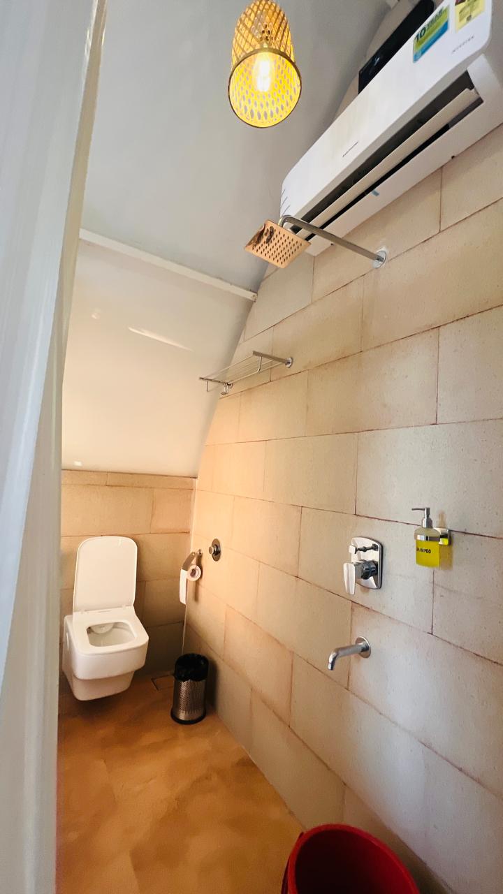 Attached washroom with shower